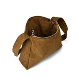 Kira Suede Croc Shoulder Bag