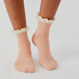 Free People Beloved Waffle Knit Ankle Sock