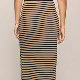 Ainslie Stripe Midi Skirt