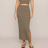 Ainslie Stripe Midi Skirt