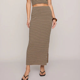 Ainslie Stripe Midi Skirt