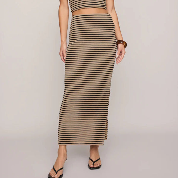 Ainslie Stripe Midi Skirt