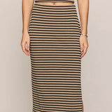 Ainslie Stripe Midi Skirt