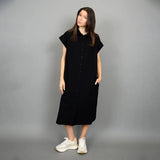 Aira Bubble Gauze Shirt Dress