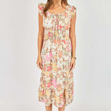Floral Dunes Midi Dress