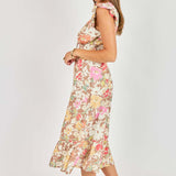 Floral Dunes Midi Dress