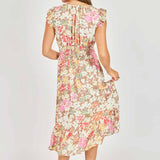 Floral Dunes Midi Dress