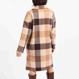 Farmland Plaid Open Coat