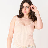 Alessia Pointelle Knit Tank