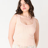 Alessia Pointelle Knit Tank