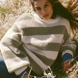 Andes Stripe Crew Neck Sweater