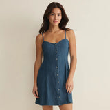 Angel Eyes Denim Mini Dress