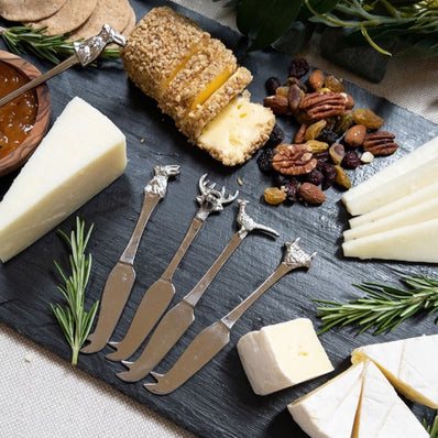 4 Mini Cheese Knives - Country Animals