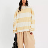 WTF Classic Striped Oversized Crew