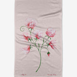 Geometry Birth Flower Tea Towel