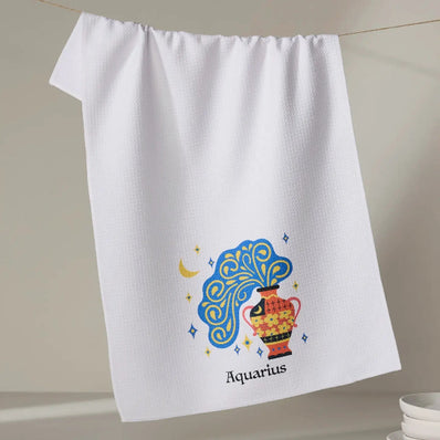 Geometry Zodiac Kitchen Tea Towel