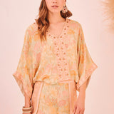 Butterfly Cropped Blouse