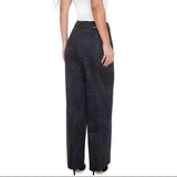 Audrey Animal Ponte Wide-Leg Pant