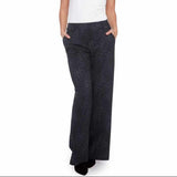 Audrey Animal Ponte Wide-Leg Pant