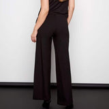 Audrey Solid Ponte Wide Leg Pant