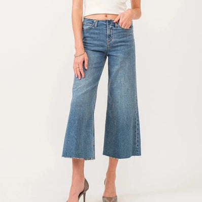 Audrey Super High Wide - Cut Off Waist
