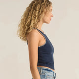 Avril Rib Whipstitch Tank