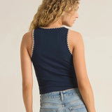 Avril Rib Whipstitch Tank