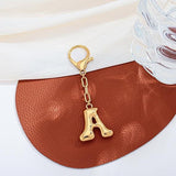 Bubble Letter Monogram Keychain