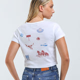 All Over Western Baby Tee
