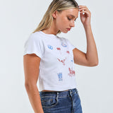 All Over Western Baby Tee