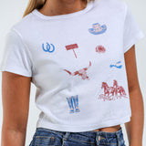 All Over Western Baby Tee