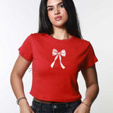 Holiday Bow Baby Tee