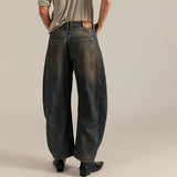 Good Luck Mid Rise Barrel Jeans