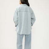 Relaxed Button-Up Beach Shirt