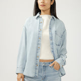 Relaxed Button-Up Beach Shirt