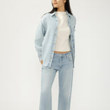 Relaxed Button-Up Beach Shirt