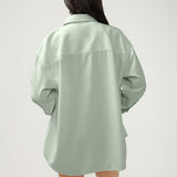 Relaxed Button-Up Beach Shirt
