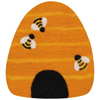 Bumblebee Felt Wool trivet