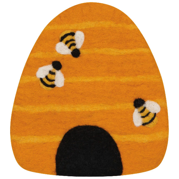 Bumblebee Felt Wool trivet