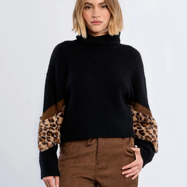 Becky Leopard Sweater