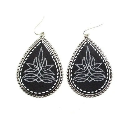 Bluebell Boot Stitch Teardrop Earring