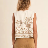 Ella Embroidered Vest