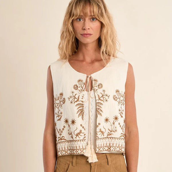 Ella Embroidered Vest