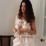 Ella Embroidered Vest