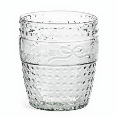 Bows & Dots Drinking Glass