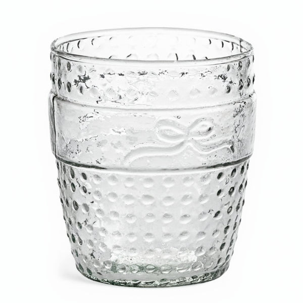 Bows & Dots Drinking Glass