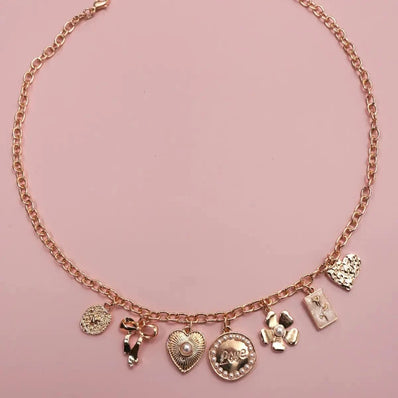 Bow Love Charm Necklace
