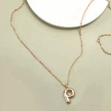 Balloon Bubble Initial Necklace