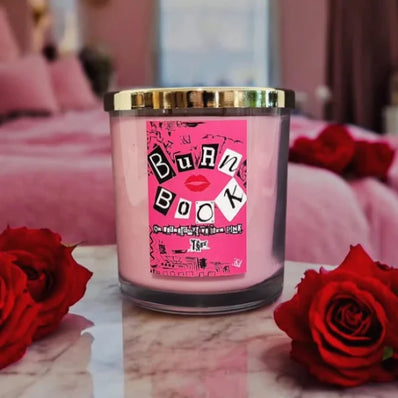 Ebony & Ivory Burn Book Candle