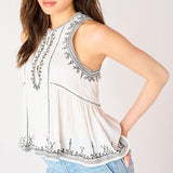 Vicky Embroidered Top